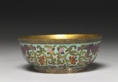 图片[2]-Copper bowl in cloisonne enamels, Qing dynasty (1644-1911)-China Archive